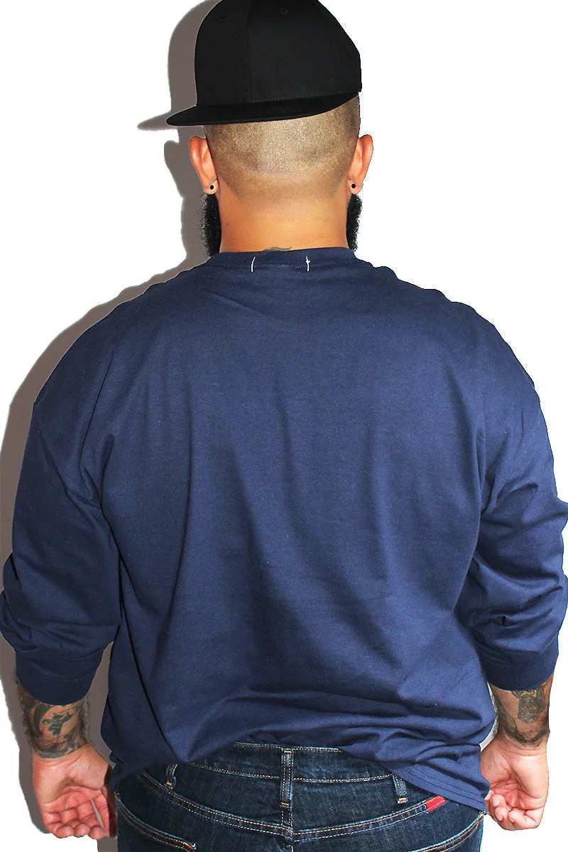 PLUS: Cuddle Monster Long Sleeve Tee- Navy
