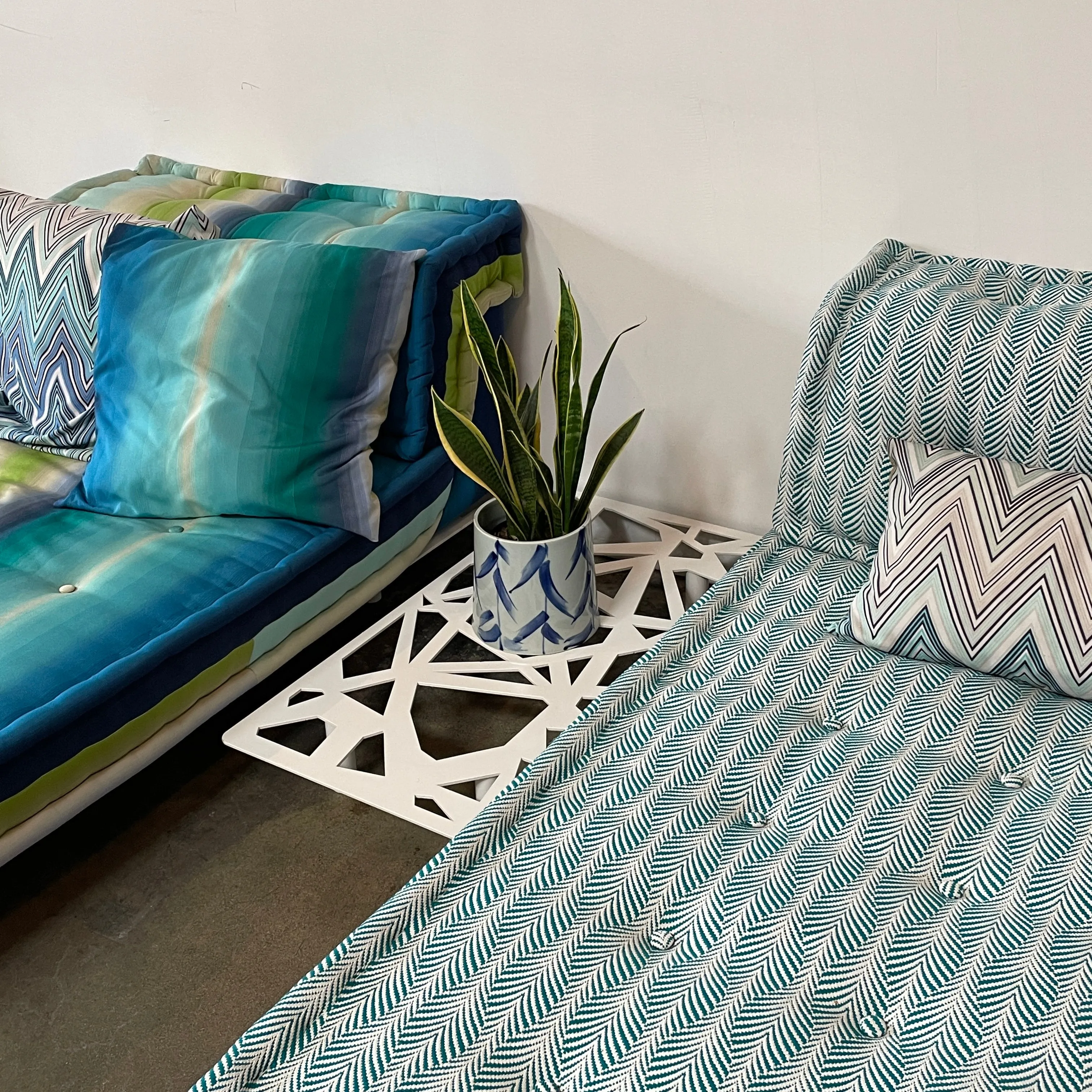 Roche Bobois Mah Jong Outdoor Chaise Lounge