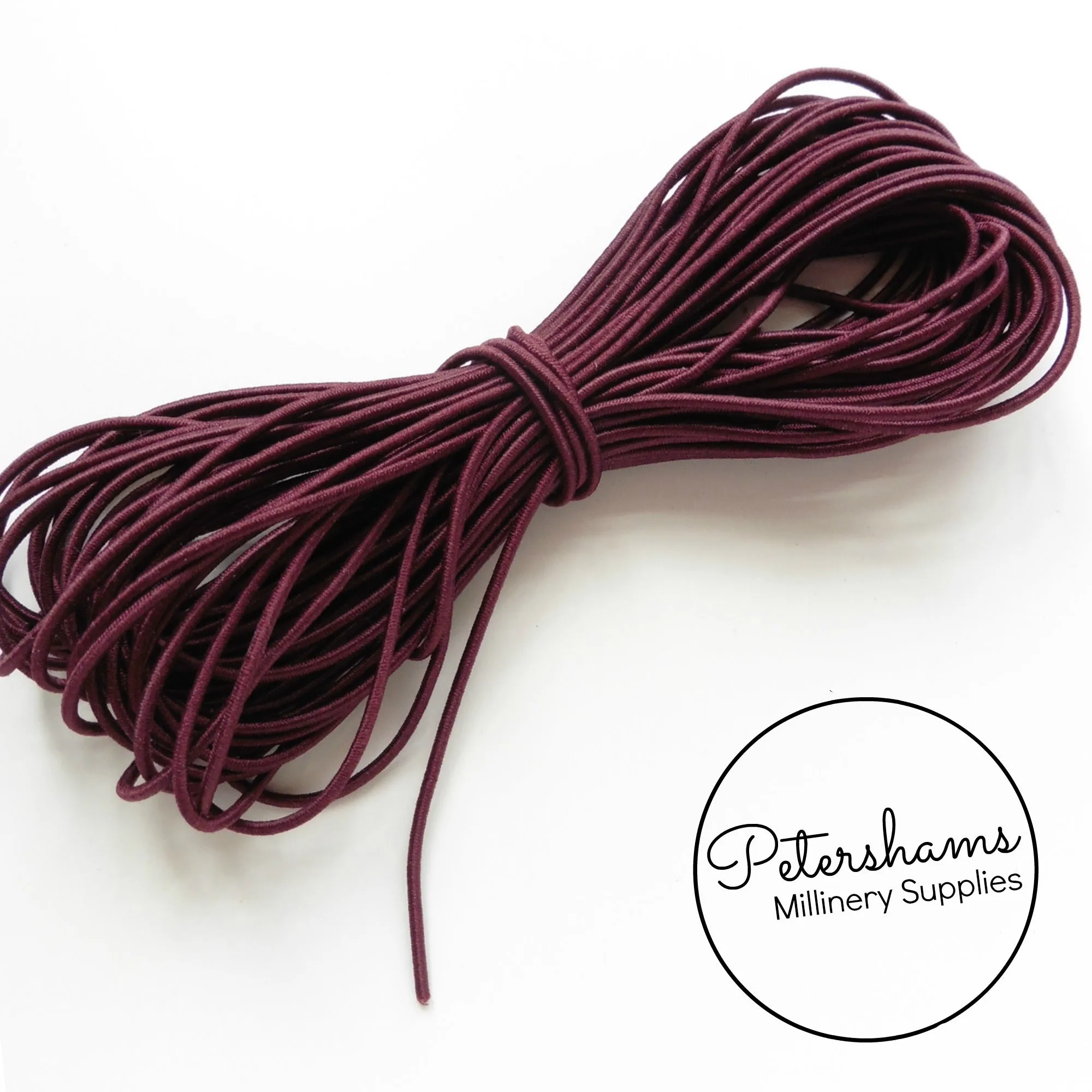 Round 1.5mm Hat Elastic for Millinery - 1m