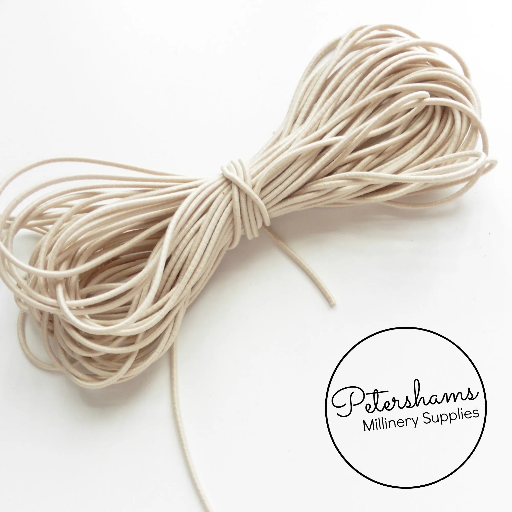 Round 1.5mm Hat Elastic for Millinery - 1m