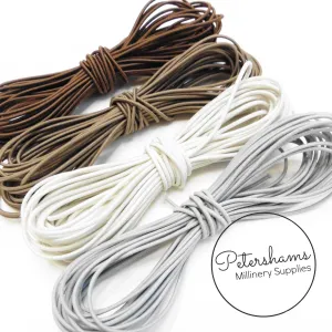 Round 1.5mm Hat Elastic for Millinery - 1m
