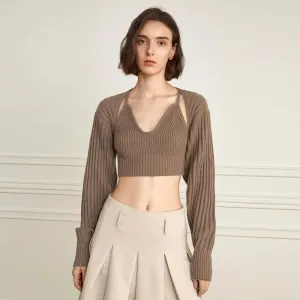 Solid Casual Slimming Knitting Sweaters For Women V Neck Long Sleeve Pullover Designer Sweater Female Fashion
