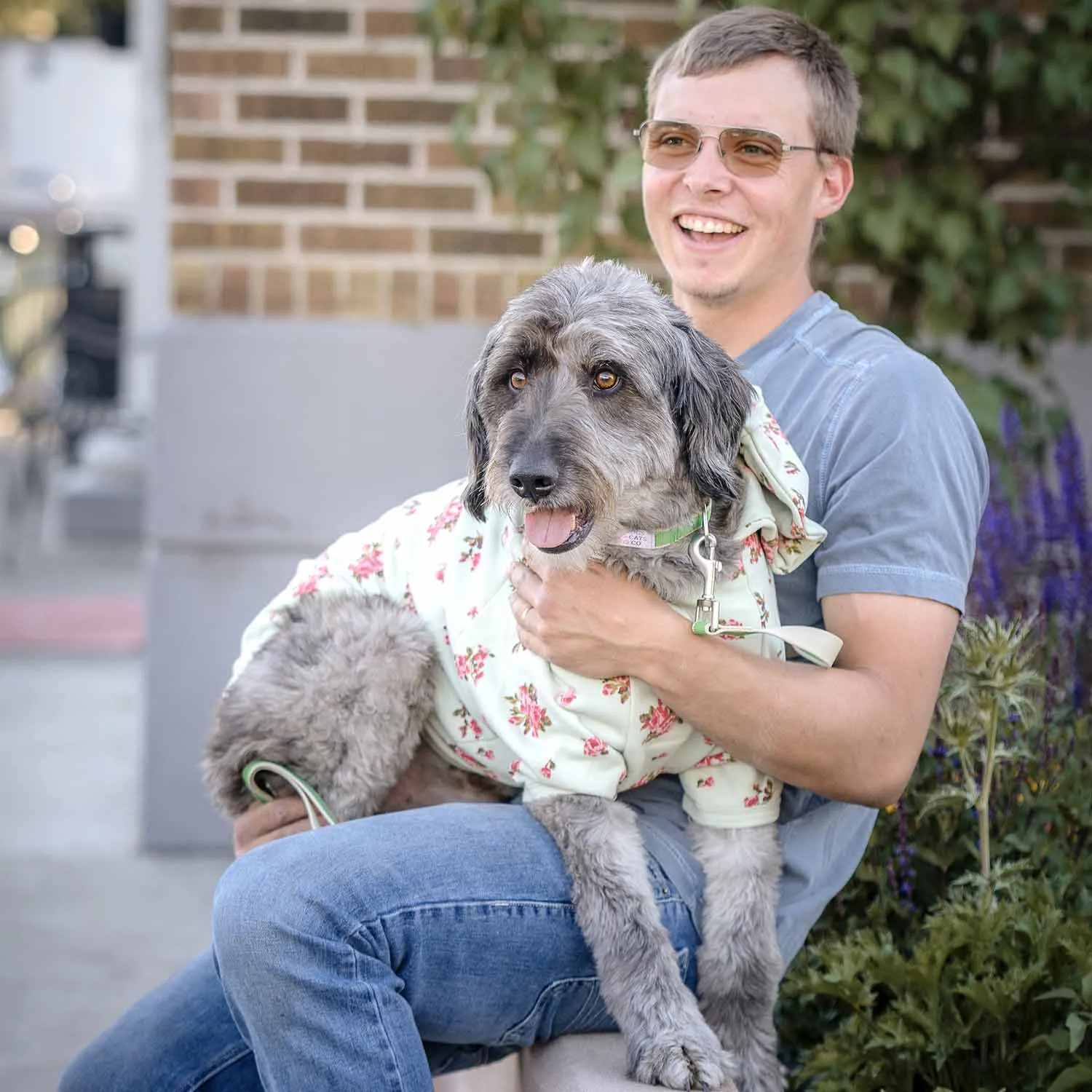Spring-scented floral print Dog Hoodie