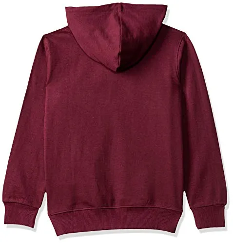 T2F unisex-child Cotton Hooded and Crew Neck Sweatshirt(BYS-SS-09_Multicolor_13-14 Years_Maroon_13 Years-14 Years)