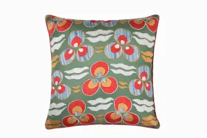 UZBEKI SQUARE EMBROIDERED CUSHION REF 58
