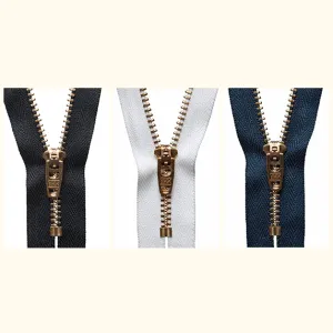 YKK Jeans Zip - 7" / 18cm - Brass
